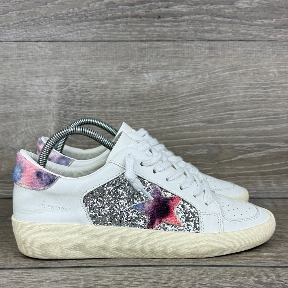 Vintage Havana Frosty Women’s Sz 10 White Glitter Multi Tie-Dye Star Low Sneaker